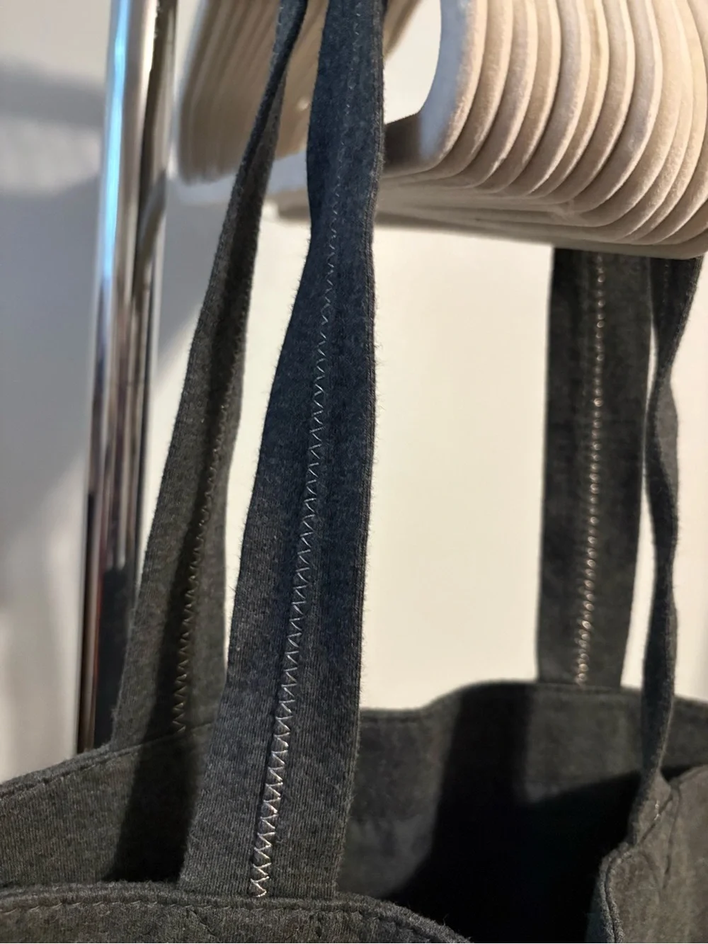 Aeropostale grey Canvas Tote with White Logo Print vintage